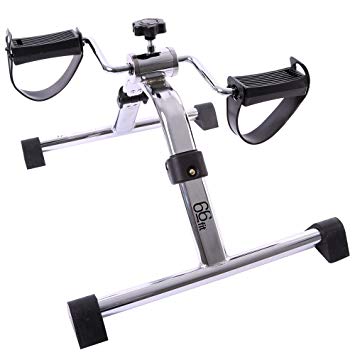 66fit Folding Arm and Leg Pedal Exerciser - Home Physiotherapy Fitness Mini Bike