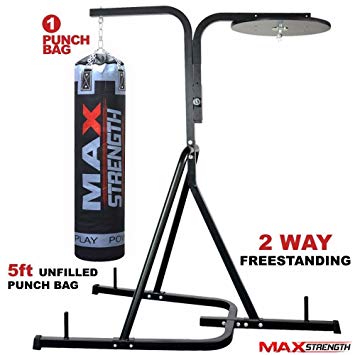 Max Strength Free Standing 2 way Frame Boxing Punch Bag Stand