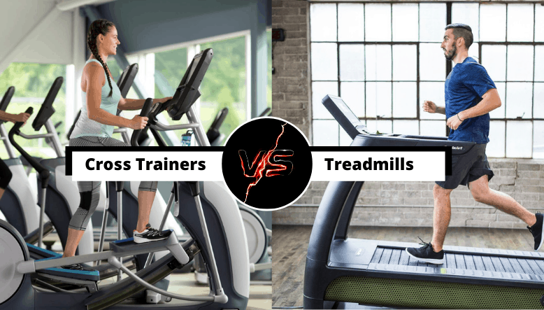 Cross trainers versus treadmills