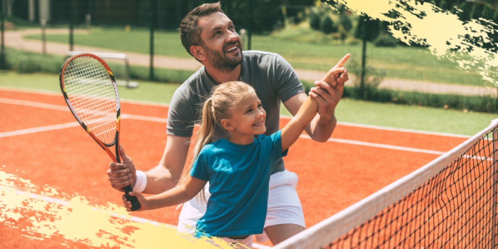 teaching tennis